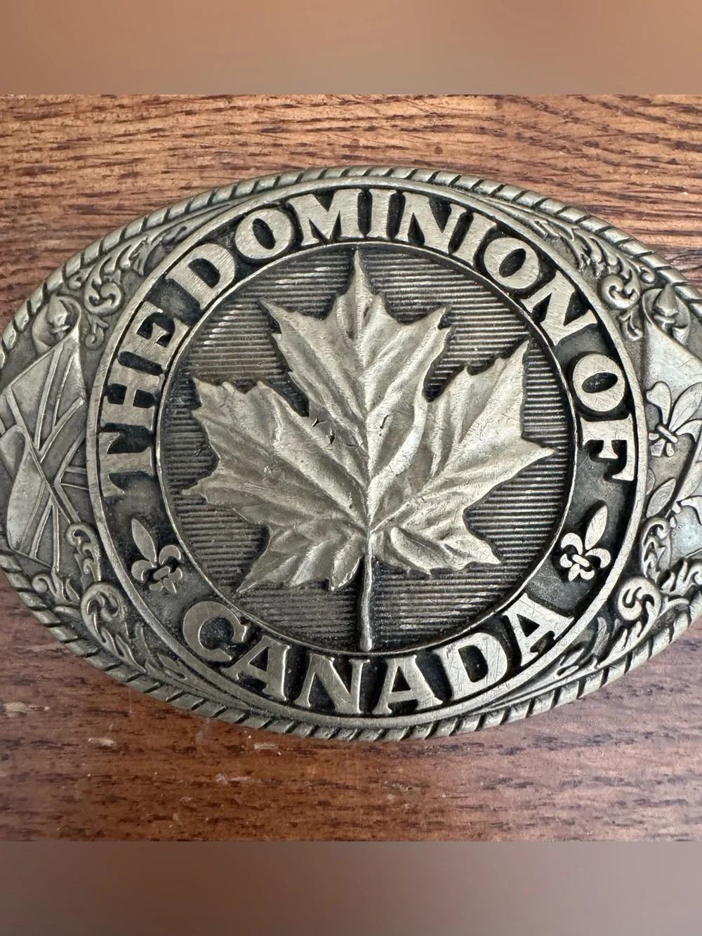 Dominion Of Canada Tony Lama Solid Brass “First Edition” Belt Buckle